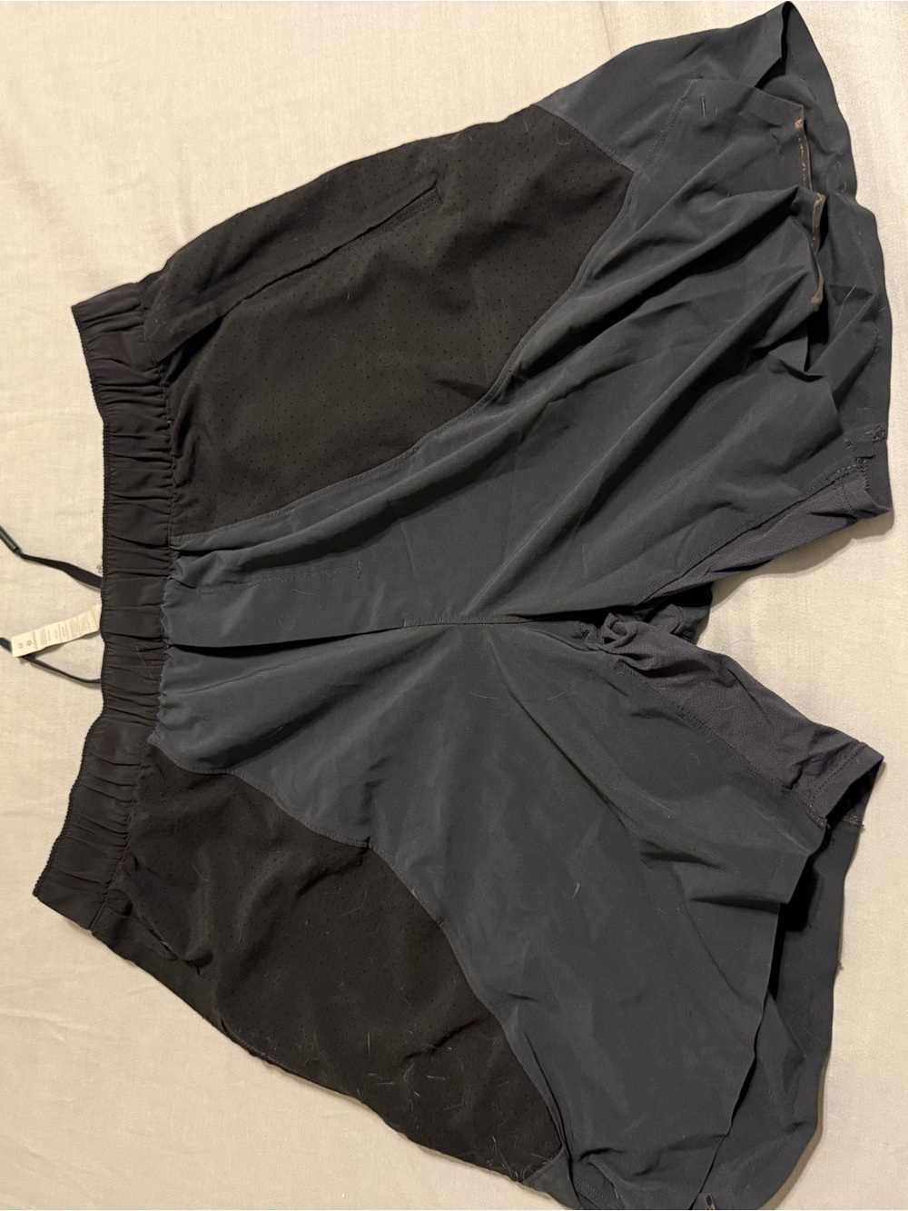 lululemon athletica Black and Charcoal Performance Shorts